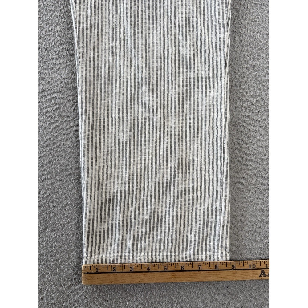 Marine Layer Allison Pants Womens XS Gray Striped Pull On Crop Tencel Casual - Picture 3 of 10